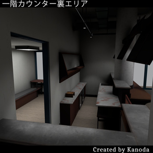 【VRChatワールド】カフェカノ三階建てレンタル 缩略图 13