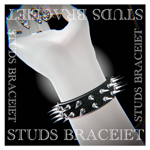 9 Avatar Support] STUDS BRACELET [3D Model For VRChat