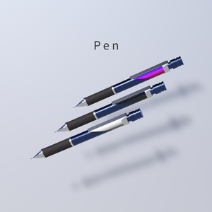 【無料QvPen差し替えモデル】Metal mechanical QvPen & Wood stand 缩略图 4
