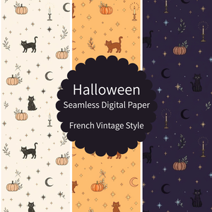 Halloween Digital Paper | ハロウィンデジタルペーパー３色セット