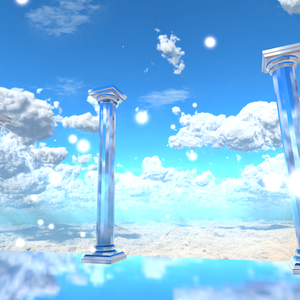神殿っぽい柱（3Dモデル）