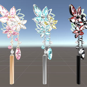 【水着にも和装にも似合う♪】flourピアス＆ヘアアクセ