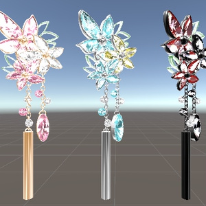 チェーンパーツピアス