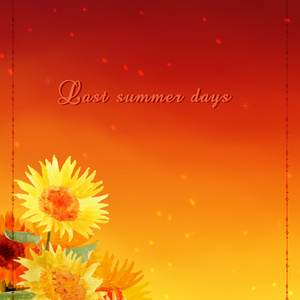 Last summer days.