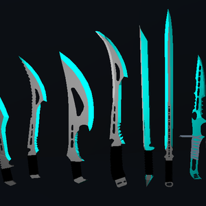 Blue sword/knife pack1