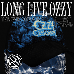 OZZY ELECTRIC BLUE - PRINCE OF DARKNESS 闇の王子 - Trucker Hat トラッカーキャップ
