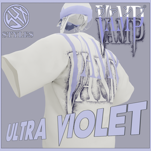 STYLES NYC™ 🟣 地獄の炎・死のクラブ 🟣 ULTRA VIOLET VAMP T-SHIRT