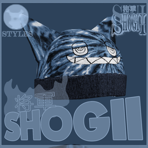 STYLES NYC™ ULTRA BLUE ⚪ TIE-DYE SHOGII BEANII \\ ✧ 地獄の炎・死のクラブ ☆✧ ストリートウェアビーニー