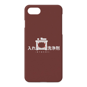 入れ歯洗浄剤 iPhoneケース タテ赤