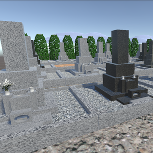 【3Dモデル】墓地 - cemetery
