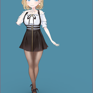 Amelia Watson 3D Model avatar Girl  vtuber 3D Characters アメリア・ワトソン 3Dモデル アバターガール vtuber 3Dキャラクター