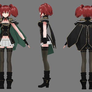 【VR アバター】オリジナル3Dモデル「Eulalia_v2」