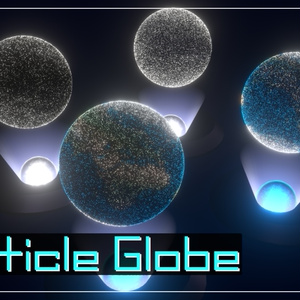 【VRChatワールド想定】Particle Globe