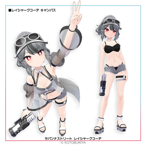 【オリジナル3Dモデル】イリオ1.1 レイシャークコーデ #サバンナストリート 缩略图 11