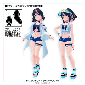 【オリジナル3Dモデル】イリオ1.1 レイシャークコーデ #サバンナストリート 缩略图 12