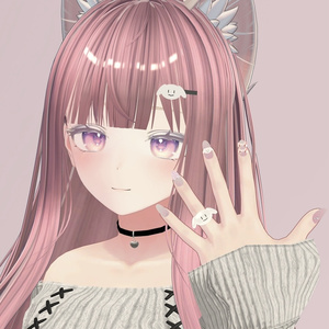 【無料/Free】犬のヘアピン【VRChat想定】 缩略图 3