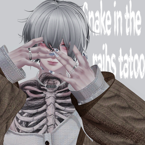 Snake in the raibs tatoo - 肋骨に蛇を