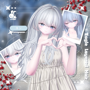 🔥50%SALE🔥 🦅 Eagle_Layered_Hair - 【12 アバター対応】 缩略图 10