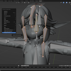 無料「Blender」ボーンと関連ウエイトペイントを結合するためのアドオン