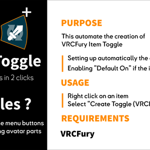 無料 「VRCHAT」Quick Toggle : VRC Fury