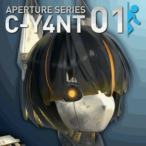 [VRC] APERTURE SERIES C-Y4NT 01 - Portal 2 Themed CYANT01 Skin