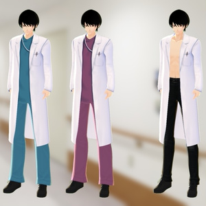 【VRoid】衣装テクスチャ 医者・白衣