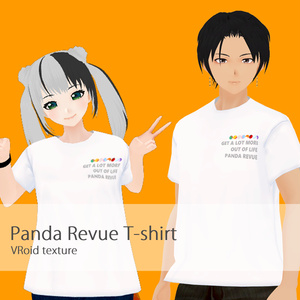 【ぱんだ歌劇団】VRoidテスクチャ オリジナルTシャツ(無料)