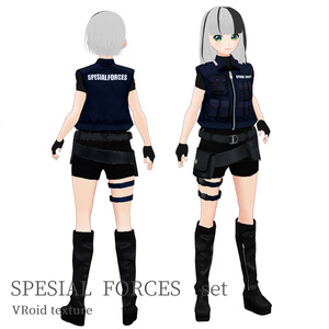 VRoid 特殊部隊の制服セット