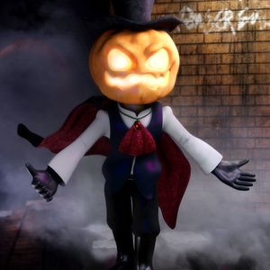 3Dモデル_ハロウィン　ジャックランタン