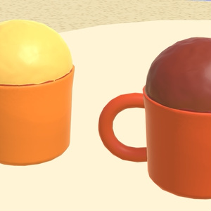 [無料3Dモデル] カップケーキ「ふわふわ」