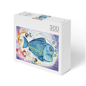 アートとメルヘンと創作の森のノスタルジック童画 「ピピのつばさ・ピピと怪魚大物」(画・おおくぼみつゆき)　