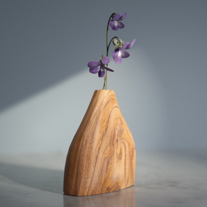 木の花瓶 /vase&violet 【2種】3Dモデル