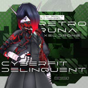 [VRC] レトロ・ルナのためのサイバーフィット・ヤンキー服 [Cyberfit Delinquent Set] 缩略图 2