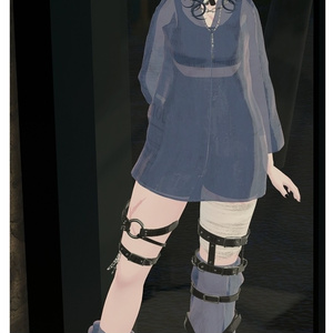 【VRChat想定】4アバター対応3D衣装【reflected】 缩略图 7