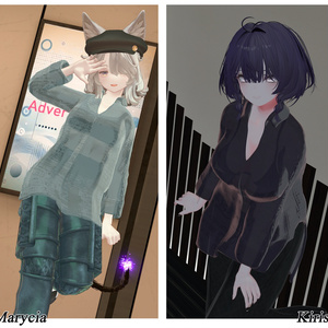 【VRChat想定】4アバター対応3D衣装【reflected】 缩略图 6