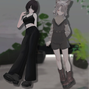【VRChat想定】3D shoes 3アバター対応【trample down 】 缩略图 3