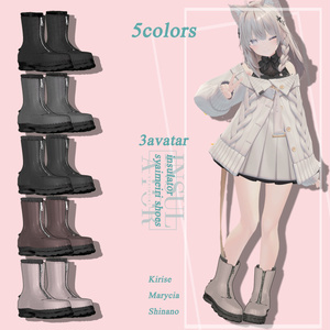 【VRChat想定】3D shoes 3アバター対応【trample down 】 缩略图 2