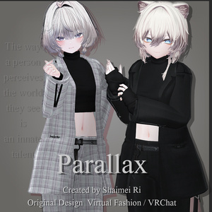 【VRChat3D衣装】Parallax 「しなの/真央/海咲/ラシューシャ/まるぼでぃ/キリセ対応」by シャイメイ理