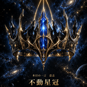 不動星冠｜揺るがない意志を象徴する宇宙冠｜MDX-20260911-01