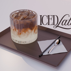 Iced Latte 3D Model