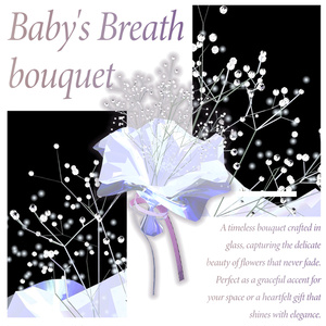 ✧˖° Glass Baby's Breath Bouquet ✧˖°.