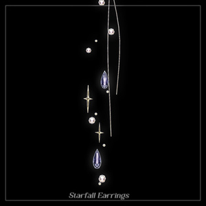 Starfall Earrings【汎用アバター対応アクセサリー】 缩略图 2
