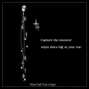 Starfall Earrings【汎用アバター対応アクセサリー】 缩略图 3