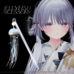 パーティクルつき ✧ Jellyfish accessory ✧ Kanzashi ✧