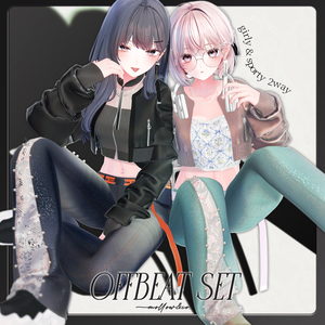 発売記念SALE！🎧OFFBEAT SET⭑.ᐟ【複数アバター対応衣装】