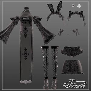 【9アバター対応】GothicChina【VRChat】 缩略图 12