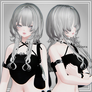 【9アバター対応】Jellyennuihair　long＋bob【VRChat】 缩略图 4
