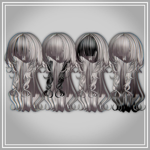 【9アバター対応】Jellyennuihair　long＋bob【VRChat】 缩略图 9