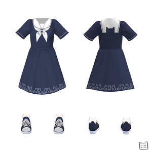 FREE【Vroid用】Cat Themed Dress/ Outfit (Thank you gift for you guys!)