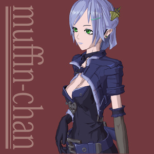 muffin-chan 3Dモデル